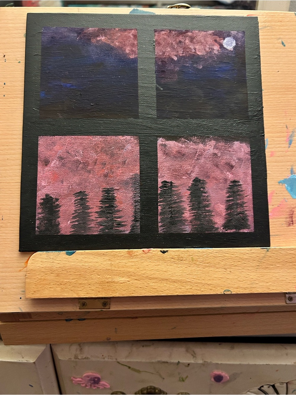 Pink Midnight Window - Picture 2 of 2